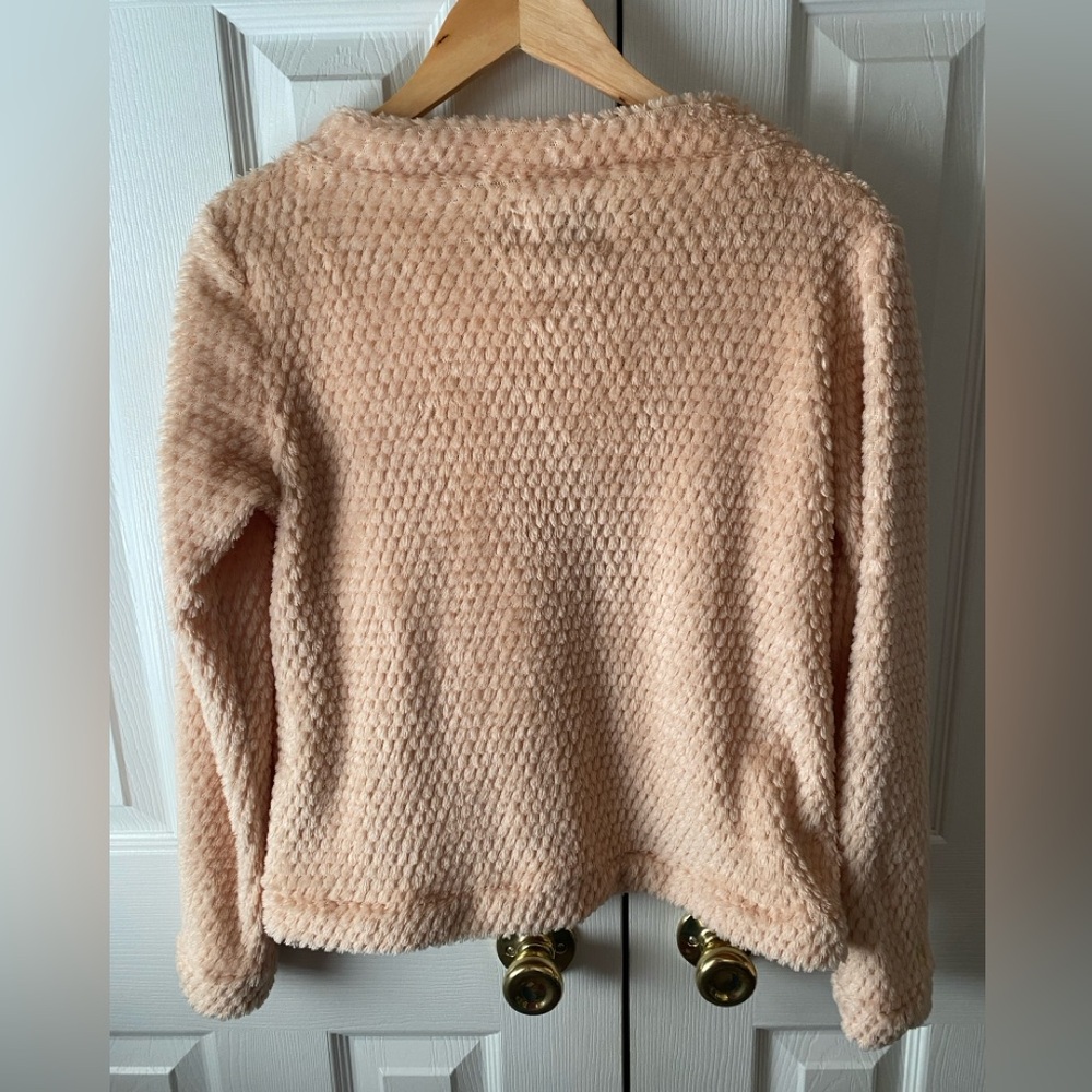dudley‎ stephens Brighton Sherbert Pink Bubble Fleece Boatneck Top XS - Picture 2 of 8
